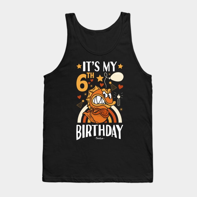 6th Birthday Fish Tank Top by Tesszero